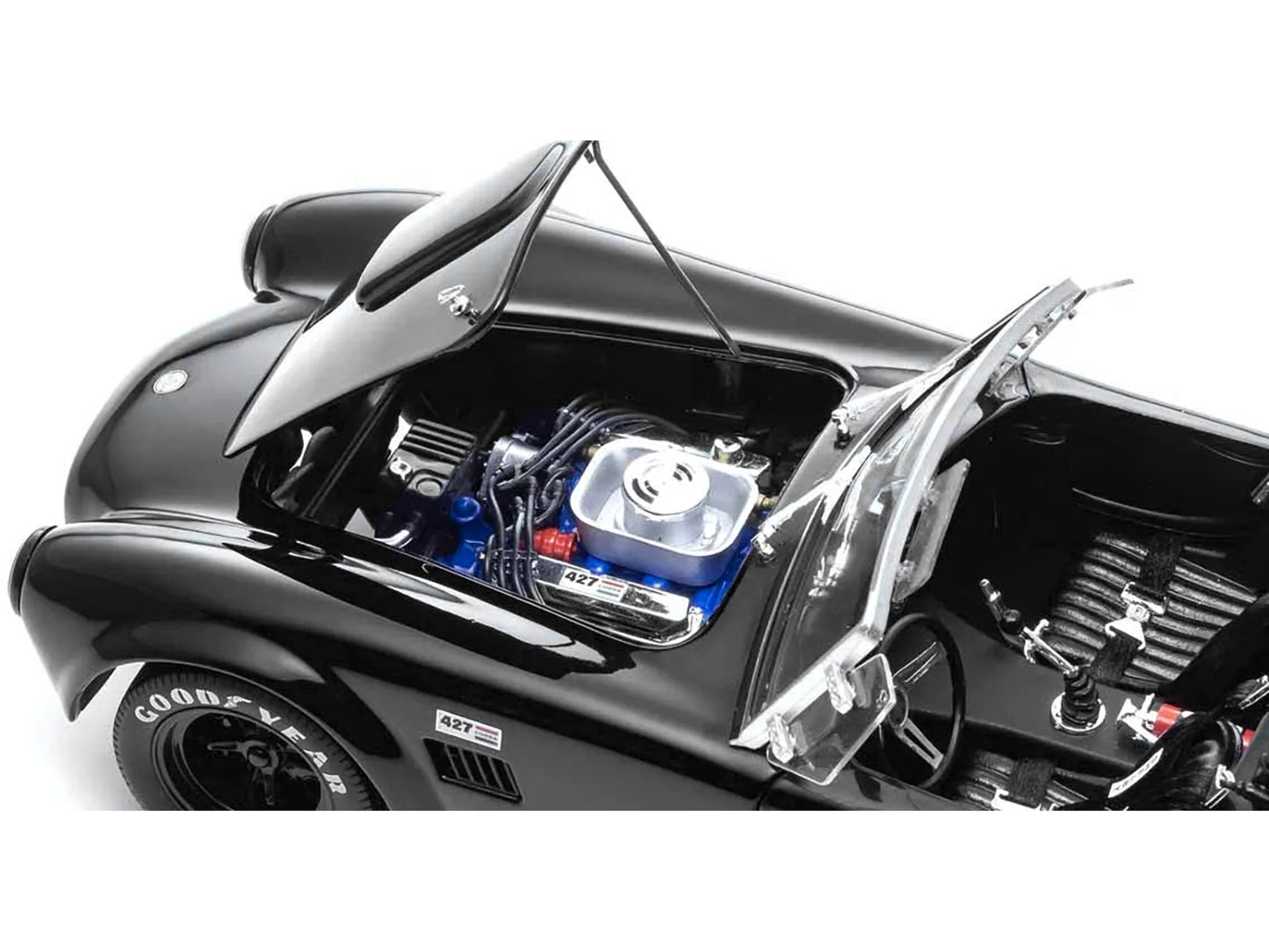 Shelby Cobra 427 S/C Black 1/18 Diecast Model Car by Kyosho