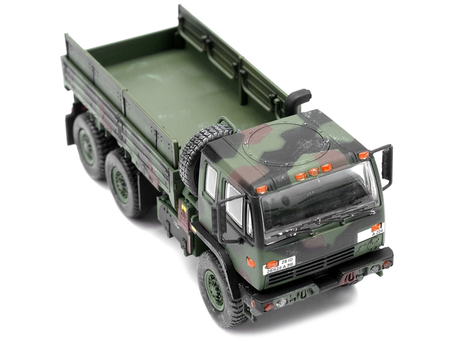 M1083 MTV (Medium Tactical Vehicle) Standard Cargo Truck NATO Camouflage "US Army" "Armor Premium" Series 1/72 Diecast Model by Panzerkampf