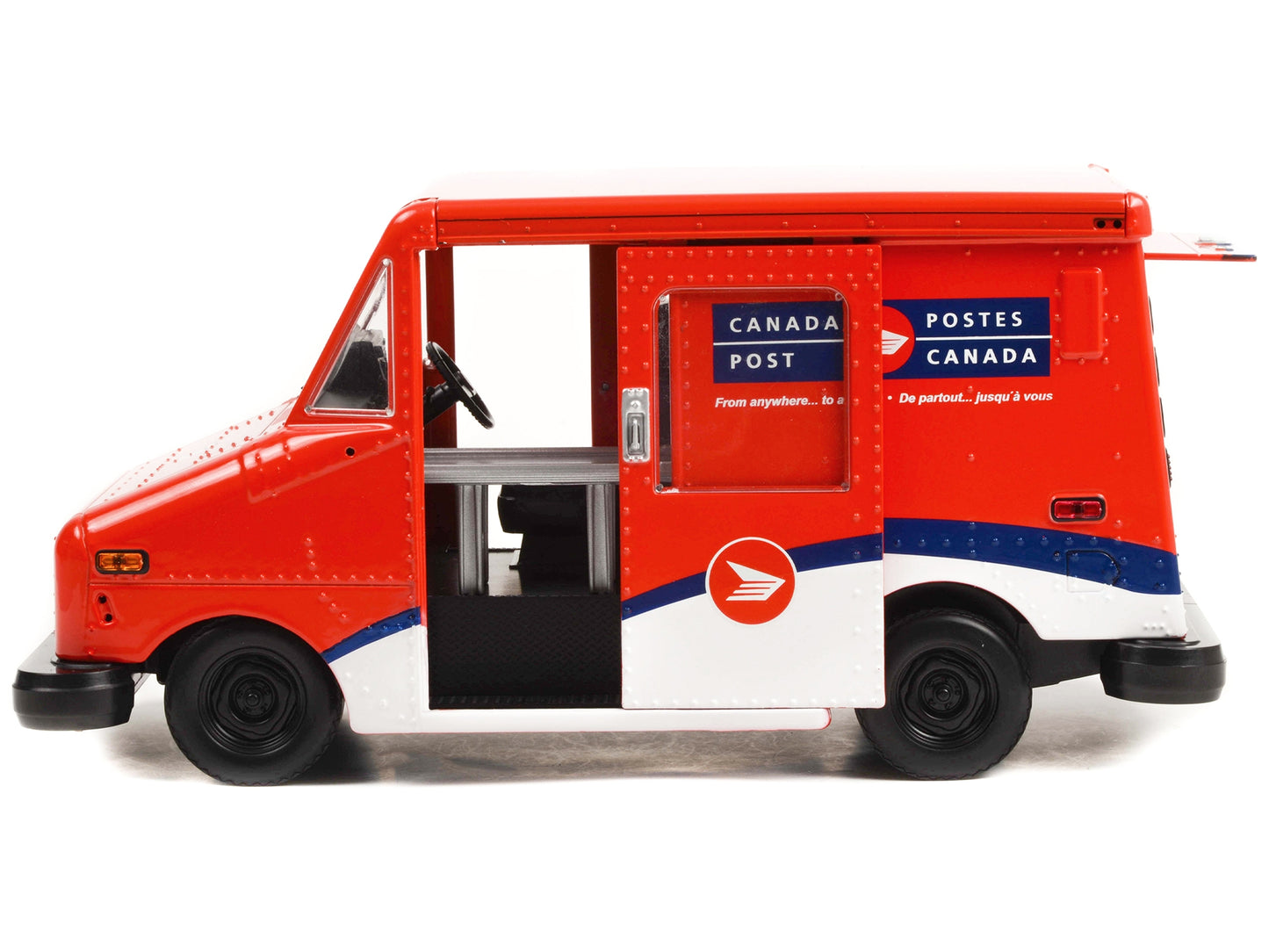 Canada Post LLV Long-Life Postal Delivery Vehicle Red and White 1/18 Diecast Model Car by Greenlight