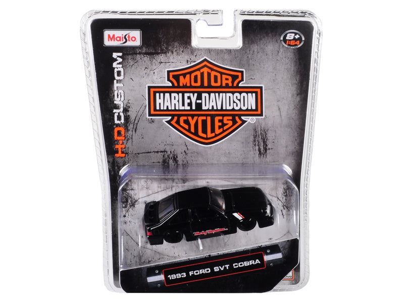 1993 Ford SVT Cobra Black "Harley Davidson" 1/64 Diecast Model Car by Maisto