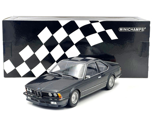 1982 BMW 635 CSi Gray Metallic 1/18 Diecast Model Car by Minichamps