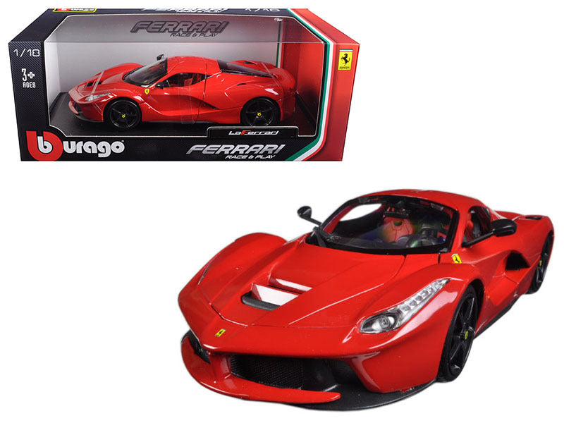 Ferrari LaFerrari F70 Red with Black Wheels 1/18 Diecast Model Car by Bburago