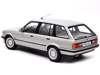 1991 BMW 325i Touring Silver Metallic 1/18 Diecast Model Car by Norev