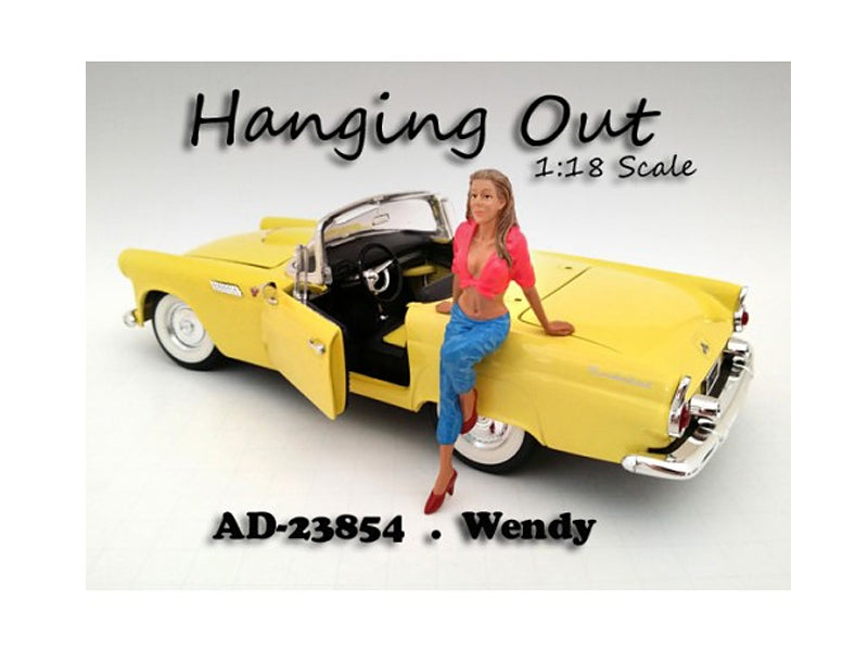 "Hanging Out" Wendy Figurine for 1/18 Scale Models by American Diorama