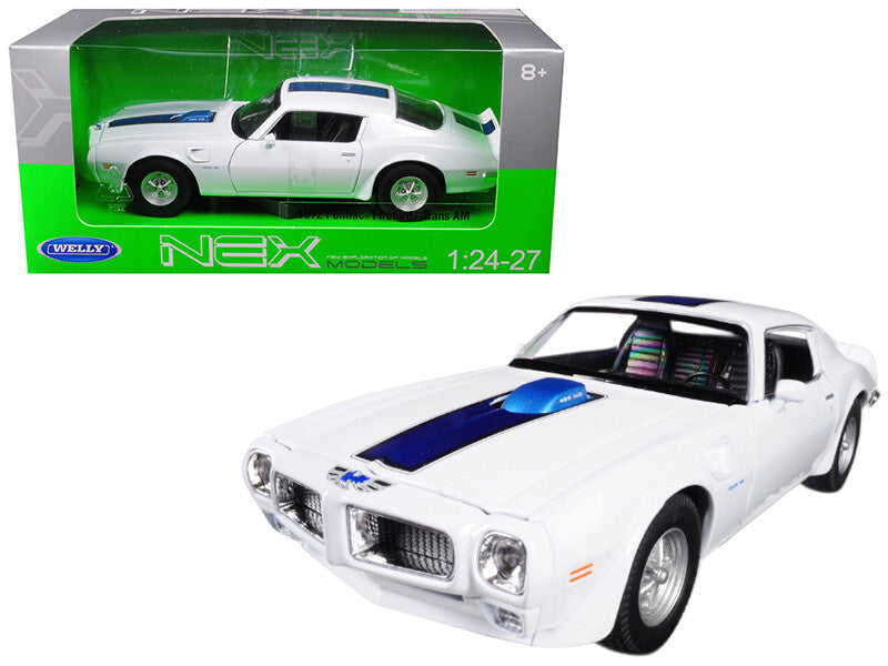 1972 Pontiac Firebird Trans Am White 1/24 Diecast Model Car by Welly