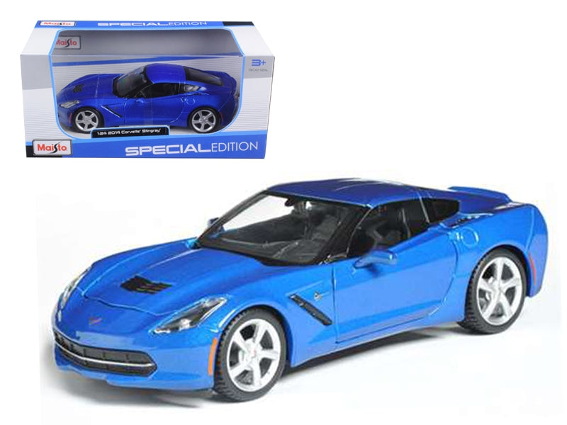 2014 Chevrolet Corvette C7 Coupe Blue 1/24 Diecast Model Car by Maisto