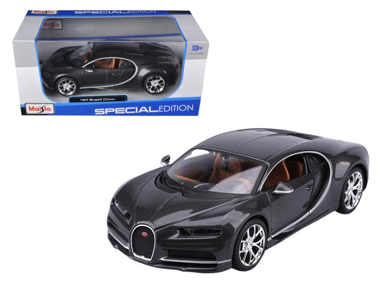 Bugatti Chiron Grey 1/24 Diecast Model Car by Maisto