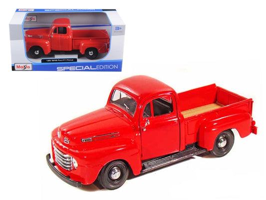 1948 Ford F-1 Pickup Truck Red 1/25 Diecast Model Car by Maisto