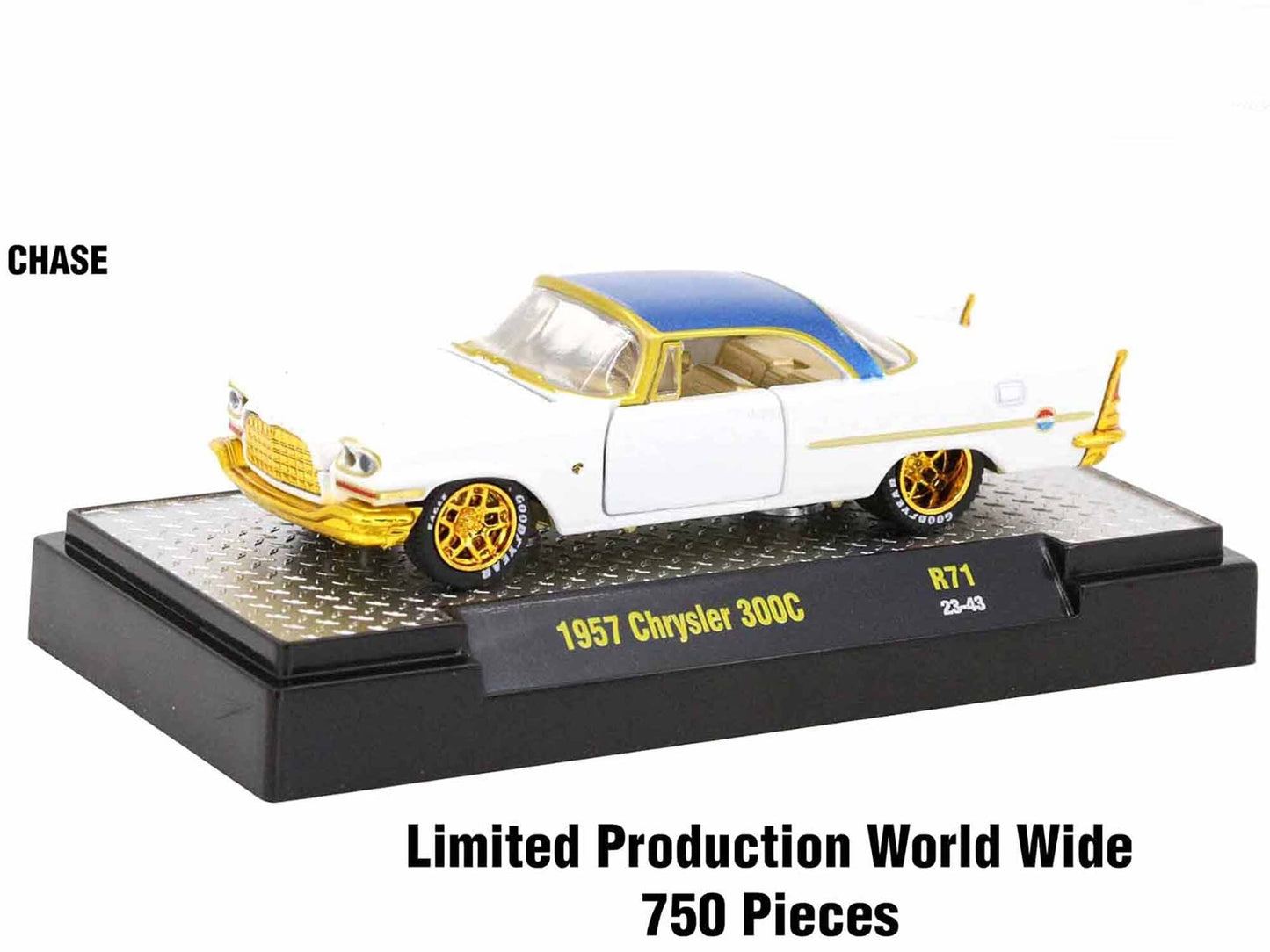 "Auto Meets" Set of 6 Cars IN DISPLAY CASES Release 71 Limited Edition 1/64 Diecast Model Cars by M2 Machines