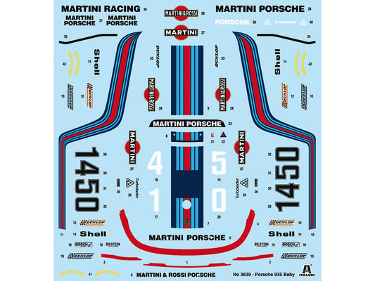 Skill 3 Model Kit Porsche 935 Baby 1/24 Scale Model by Italeri