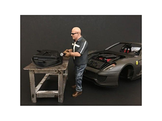 "Chop Shop" Mr. Fabricator Figurine for 1/18 Scale Models by American Diorama