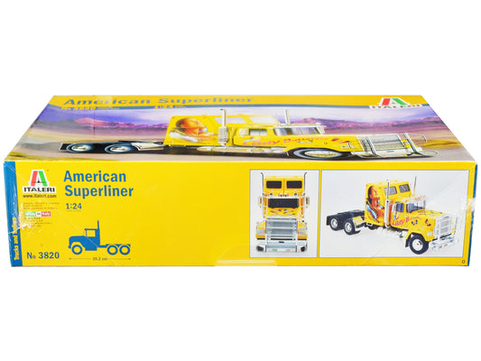 Skill 5 Model Kit American Superliner Truck Tractor "Lady Butterfly" 1/24 Scale Model by Italeri