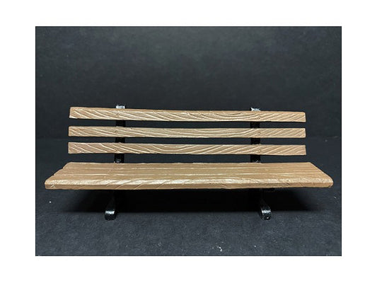 Park Bench 2 piece Accessory Set for 1/24 Scale Models by American Diorama