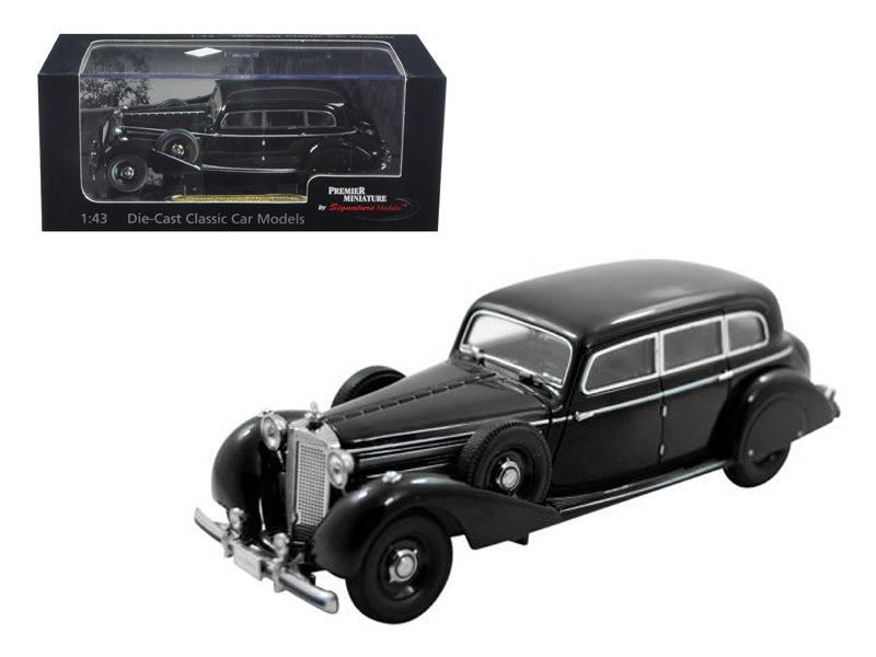 1938 Mercedes 770K Sedan Black 1/43 Diecast Car Model by Signature Models