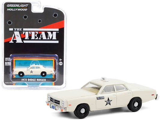 1978 Dodge Monaco Taxi Cream "Lone Star Cab Co." "The A-Team" (1983-1987) TV Series "Hollywood Special Edition" 1/64 Diecast Model Car by Greenlight