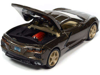 2020 Chevrolet Corvette Zeus Bronze Metallic "Sports Cars" Limited Edition 1/64 Diecast Model Car by Auto World