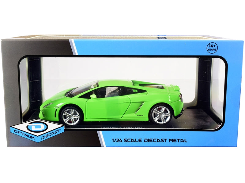 Lamborghini Gallardo LP560-4 Bright Green 1/24 Diecast Model Car by Optimum Diecast