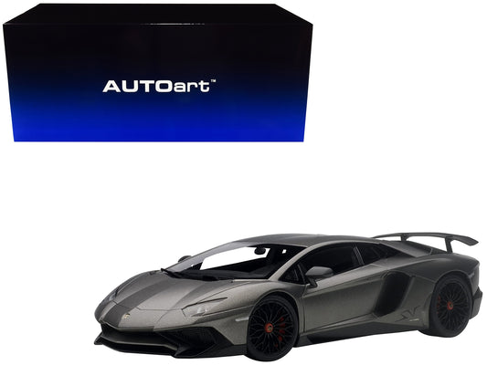 Lamborghini Aventador LP750-4 SV Grigio Titans/ Matt Grey 1/18 Model Car by Autoart