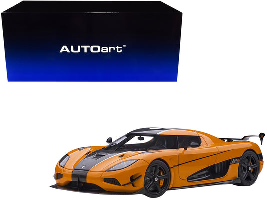 Koenigsegg Agera RS Cone Orange with Black Carbon Accents 1/18  Model Car by Autoart