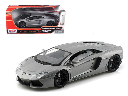 Lamborghini Aventador LP700-4 Gray Metallic 1/18 Diecast Model Car by Motormax