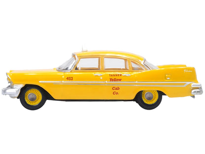 1959 Plymouth Belvedere Taxi Yellow "Tanner Yellow Cab Co." 1/87 (HO) Scale Diecast Model Car by Oxford Diecast