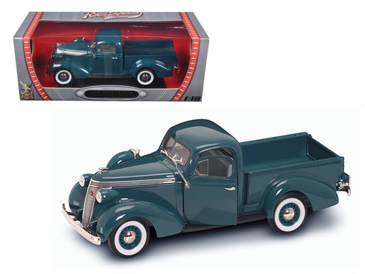 1937 Studebaker Express Pickup Truck Green 1/18 Diecast Model Car by Road Signature