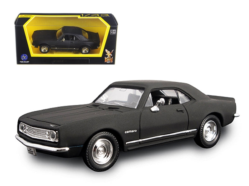 1967 Chevrolet Camaro Z28 Matt Black 1/43 Diecast Model Car by Road Signature