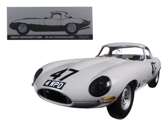 1963 Jaguar Lightweight E-Type #47 "Coombs 4 WPD" 1/18 Diecast Model Car by Paragon