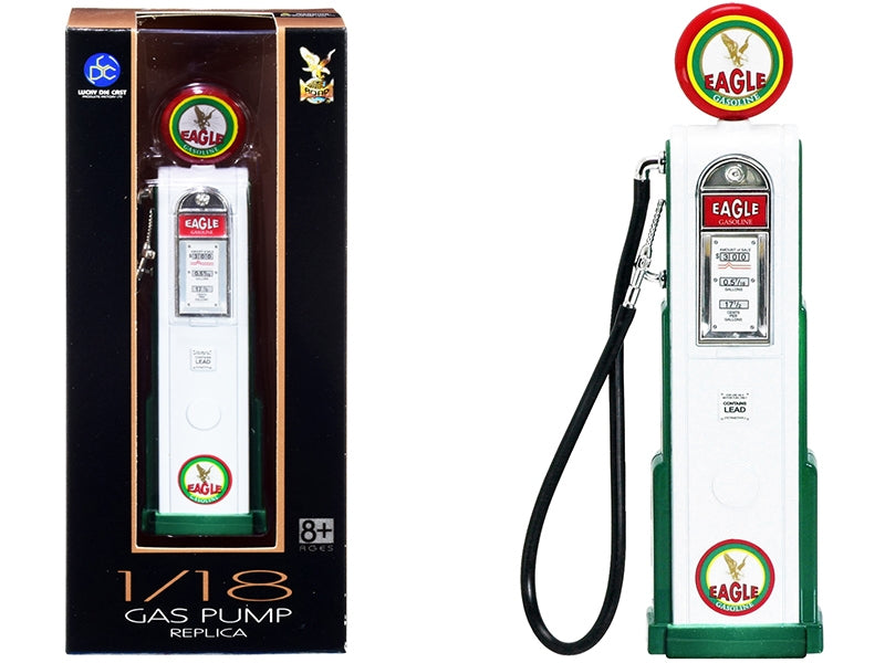 "Eagle Gasoline" Vintage Digital Gas Pump 1/18 Diecast Replica by Road Signature