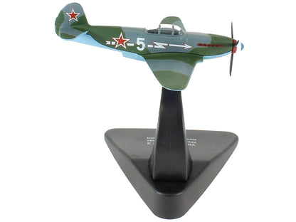 Yakovlev Yak-3 Fighter Plane Pilot Roger Sauvage Nomandie Regiment (Spring 1945) "Oxford Aviation" Series 1/72 Diecast Model Airplane by Oxford Diecast