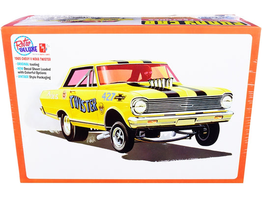 Skill 2 Model Kit 1965 Chevrolet II Nova AWB Funny Car "Twister" 1/25 Scale Model by AMT