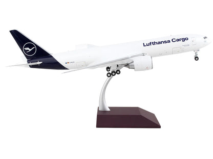 Boeing 777F Commercial Aircraft "Lufthansa Cargo" White with Blue Tail "Gemini 200 - Interactive" Series 1/200 Diecast Model Airplane by GeminiJets