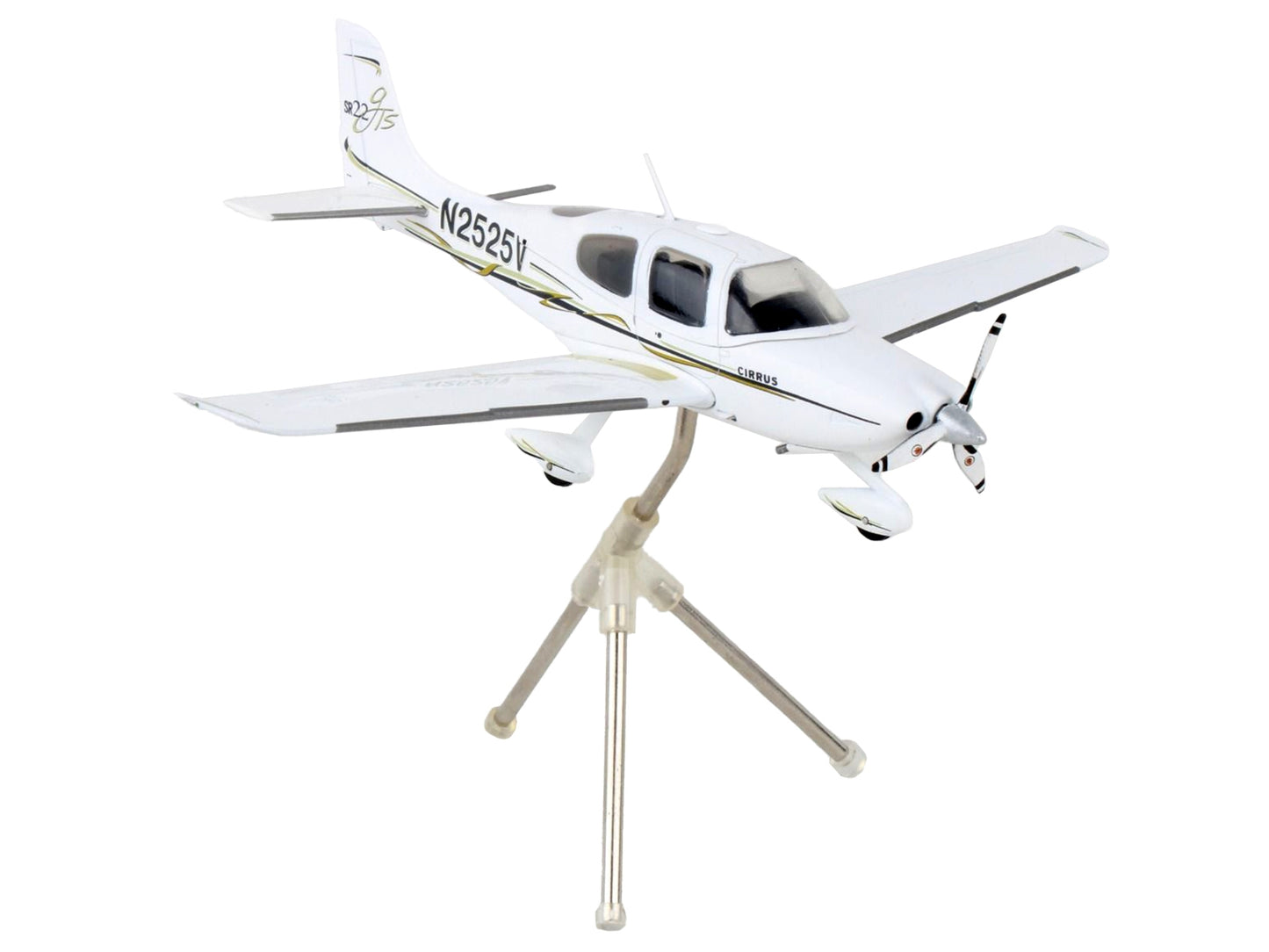 Cirrus SR22 Composite Aircraft "N2525V" White "Gemini General Aviation" Series 1/72 Diecast Model Airplane by GeminiJets