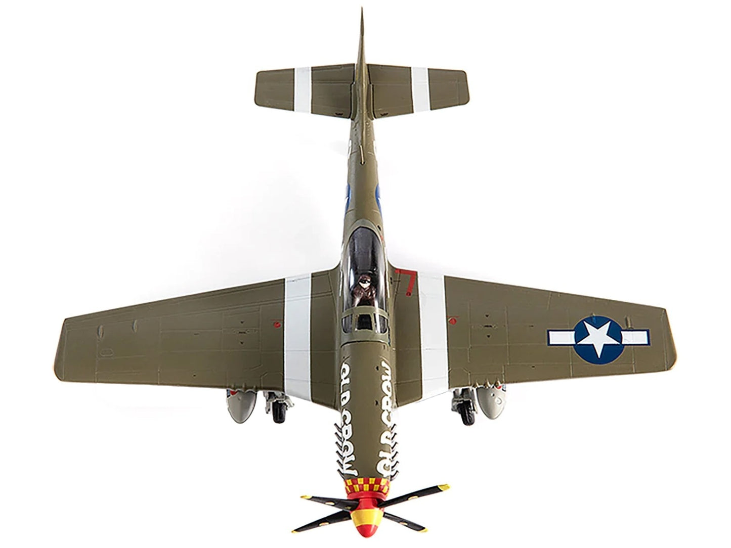 North American P-51D Mustang Fighter Aircraft "Captain Clarence E. Anderson 363rd FS 357th FG Old Crow" (1944) United States Air Force 1/72 Diecast Model by JC Wings