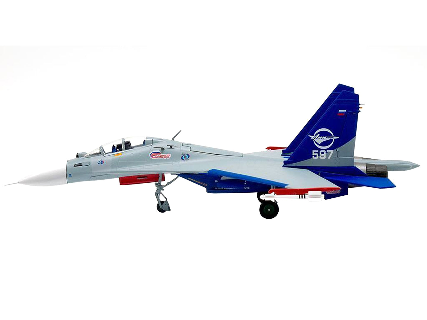 Sukhoi Su-30LL Flanker-C Fighter Aircraft "Gromov Flight Research Institute Ramenskoye AB Russia" (1997) 1/72 Diecast Model by JC Wings