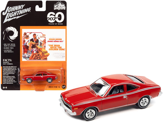 1974 AMC Hornet Red 007 James Bond "The Man with the Golden Gun" (1974) Movie "Pop Culture" 2022 Release 4 1/64 Diecast Model Car by Johnny Lightning