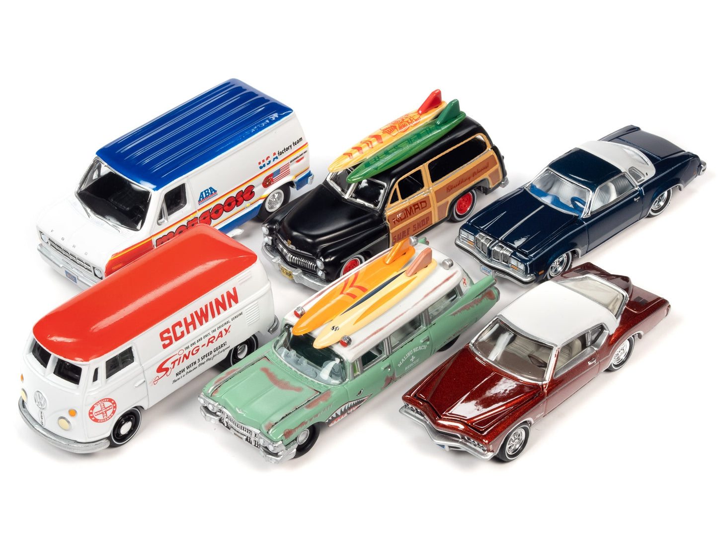 Johnny Lightning "2-Packs" 2023 Set A of 6 pieces Release 2 1/64 Diecast Model Cars by Johnny Lightning