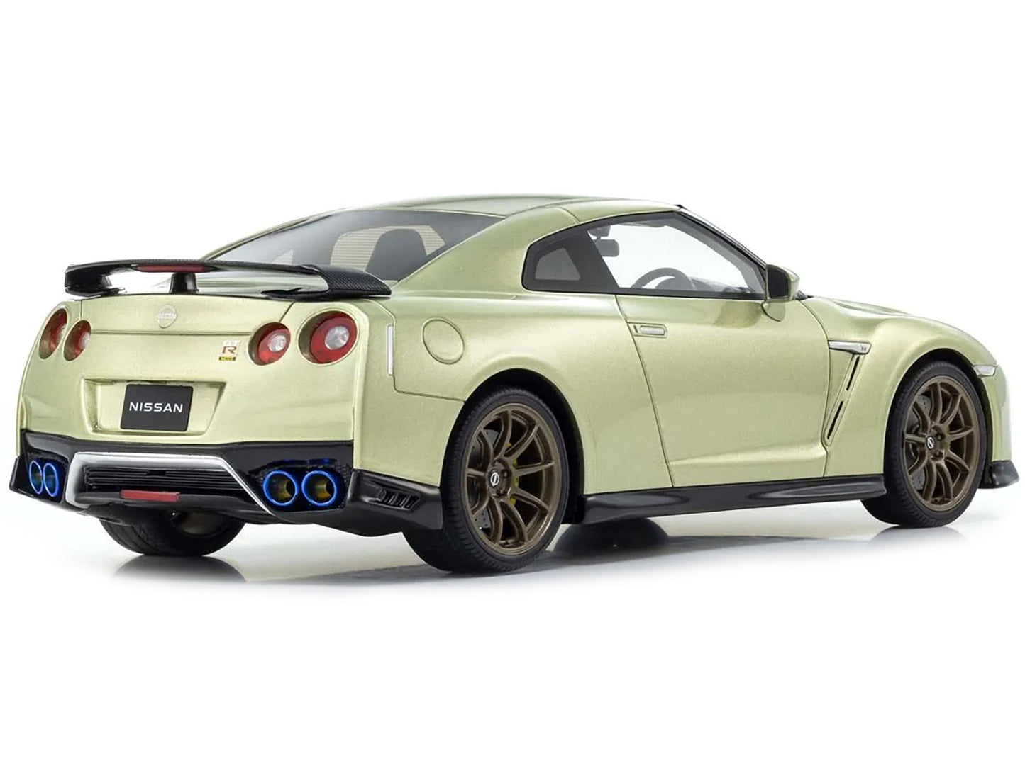 Nissan GT-R Premium Edition T-Spec RHD (Right Hand Drive) Millenium Jade Green Metallic 1/18 Model Car by Kyosho