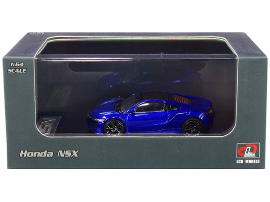 Honda NSX Blue Metallic with Carbon Top 1/64 Diecast Model Car by LCD Models