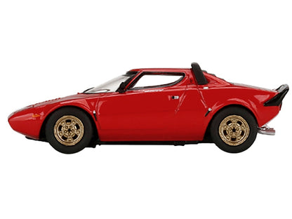 Lancia Stratos HF Stradale Rosso Arancio Red Limited Edition to 2400 pieces Worldwide 1/64 Diecast Model Car by True Scale Miniatures