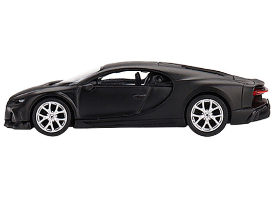 Bugatti Chiron Super Sport 300+ Matt Black Limited Edition to 6600 pieces Worldwide 1/64 Diecast Model Car by True Scale Miniatures