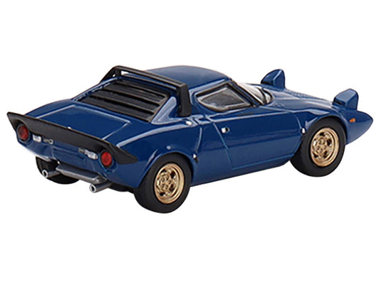 Lancia Stratos HF Stradale Bleu Vincennes Blue Limited Edition to 1800 pieces Worldwide 1/64 Diecast Model Car by True Scale Miniatures