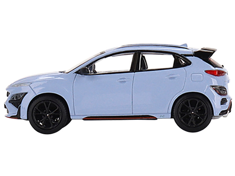 Hyundai Kona N Performance Light Blue Limited Edition to 1800 pieces Worldwide 1/64 Diecast Model Car by True Scale Miniatures