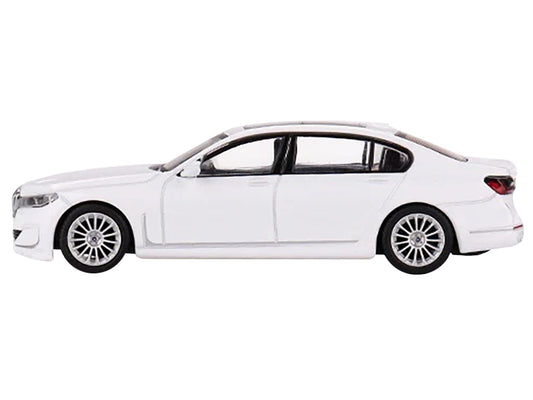 BMW Alpina B7 xDrive Alpine White with Sunroof Limited Edition to 1800 pieces Worldwide 1/64 Diecast Model Car by True Scale Miniatures