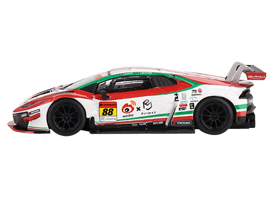 Lamborghini Huracan GT3 EVO #88 Takashi Kogure - Yuya Motojima "Weibo Primez - JLOC" "Super GT Series" (2022) Limited Edition 1/64 Diecast Model Car by True Scale Miniatures