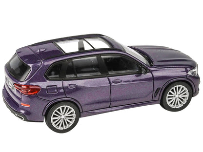 2018 BMW X5 Daytona Violet Metallic with Sunroof 1/64 Diecast Model Car by Paragon Models