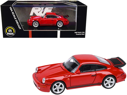 1987 RUF CTR Guards Red 1/64 Diecast Model Car by Paragon Models