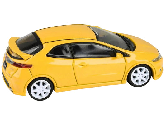 2007 Honda Civic Type R FN2 Sunlight Yellow 1/64 Diecast Model Car by Paragon Models