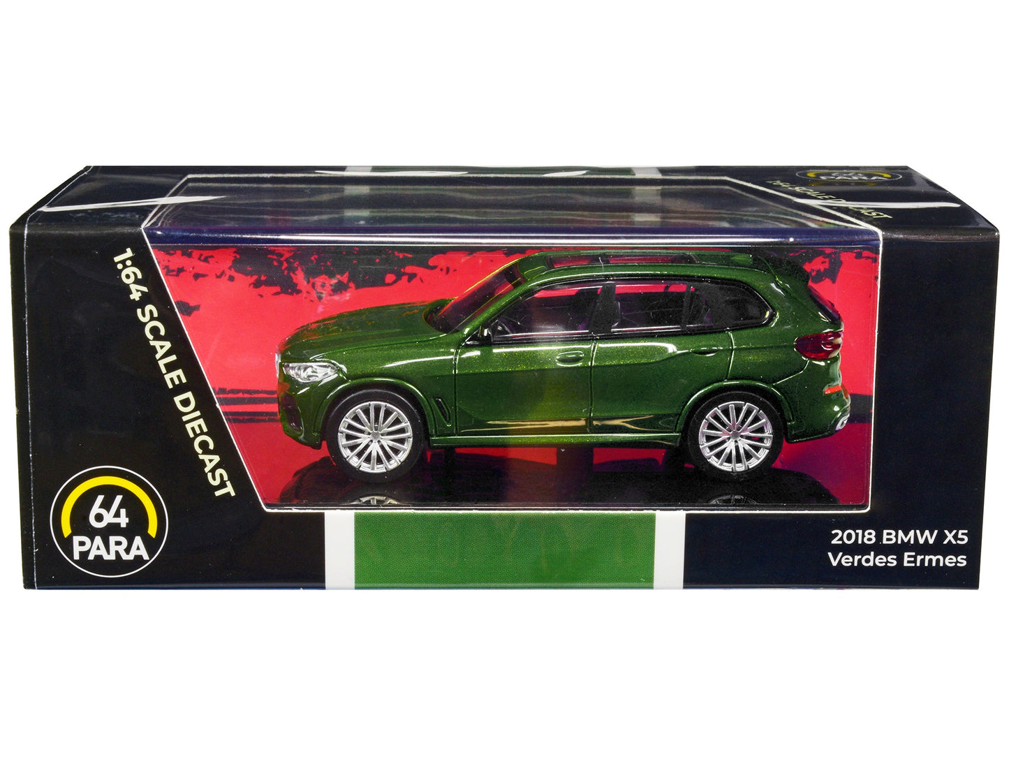 2018 BMW X5 Verde Ermes Green Metallic with Sunroof 1/64 Diecast Model Car by Paragon Models