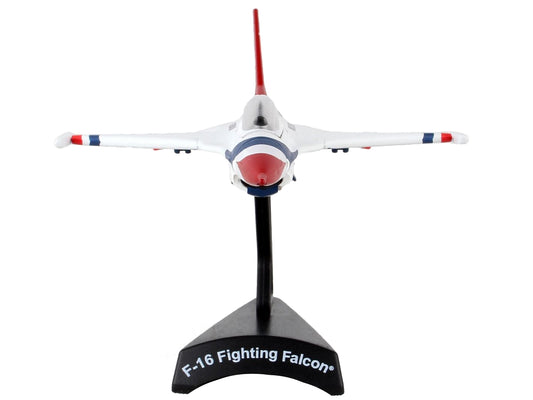 Lockheed Martin F-16 Fighting Falcon Fighter Aircraft "Thunderbirds" United States Air Force 1/126 Diecast Model Airplane by Postage Stamp